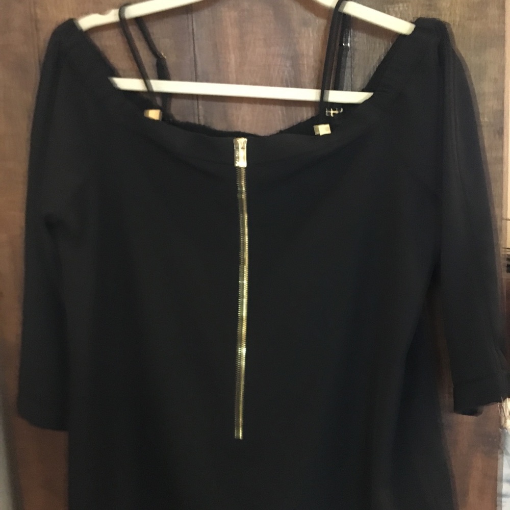 Calvin Klein black off the shoulder shirt